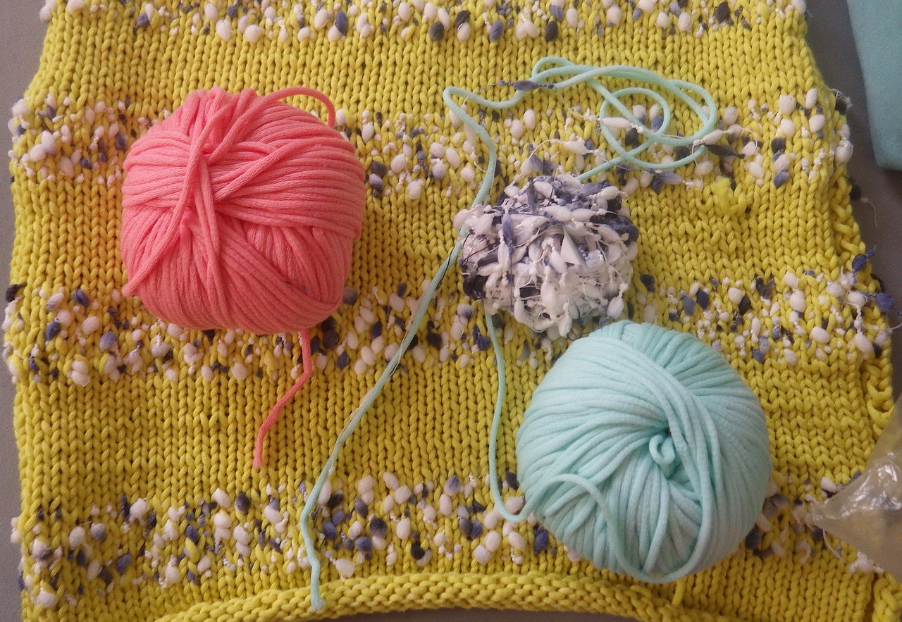 knitting wool, handwork, yellow-4933443.jpg